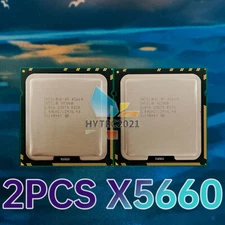 2PCS Intel Xeon X5660 SLBV6 2.8GHz 6Cores 12MB 95W LGA1366 CPU Processor