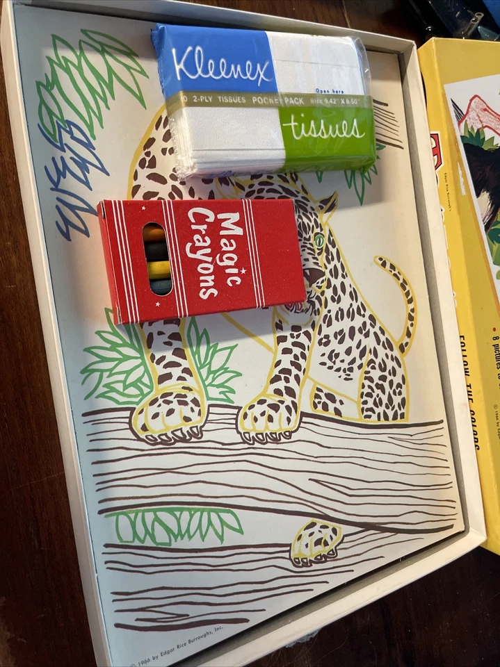 1966 TARZAN Винтажная Магическая Стираемая ШКОЛЬНАЯ Книга WhitmanToys SPP Era - Изображение 2 из 4