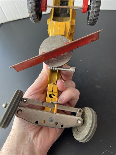 Vtg Hubley Steerable Yellow Diesel Road Grader working Scraper & Sterring USA - Picture 17 of 24
