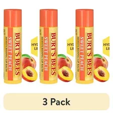 Burt's Bees Sweet Peach Lip Balm, 3-Pack, 0.15 oz.