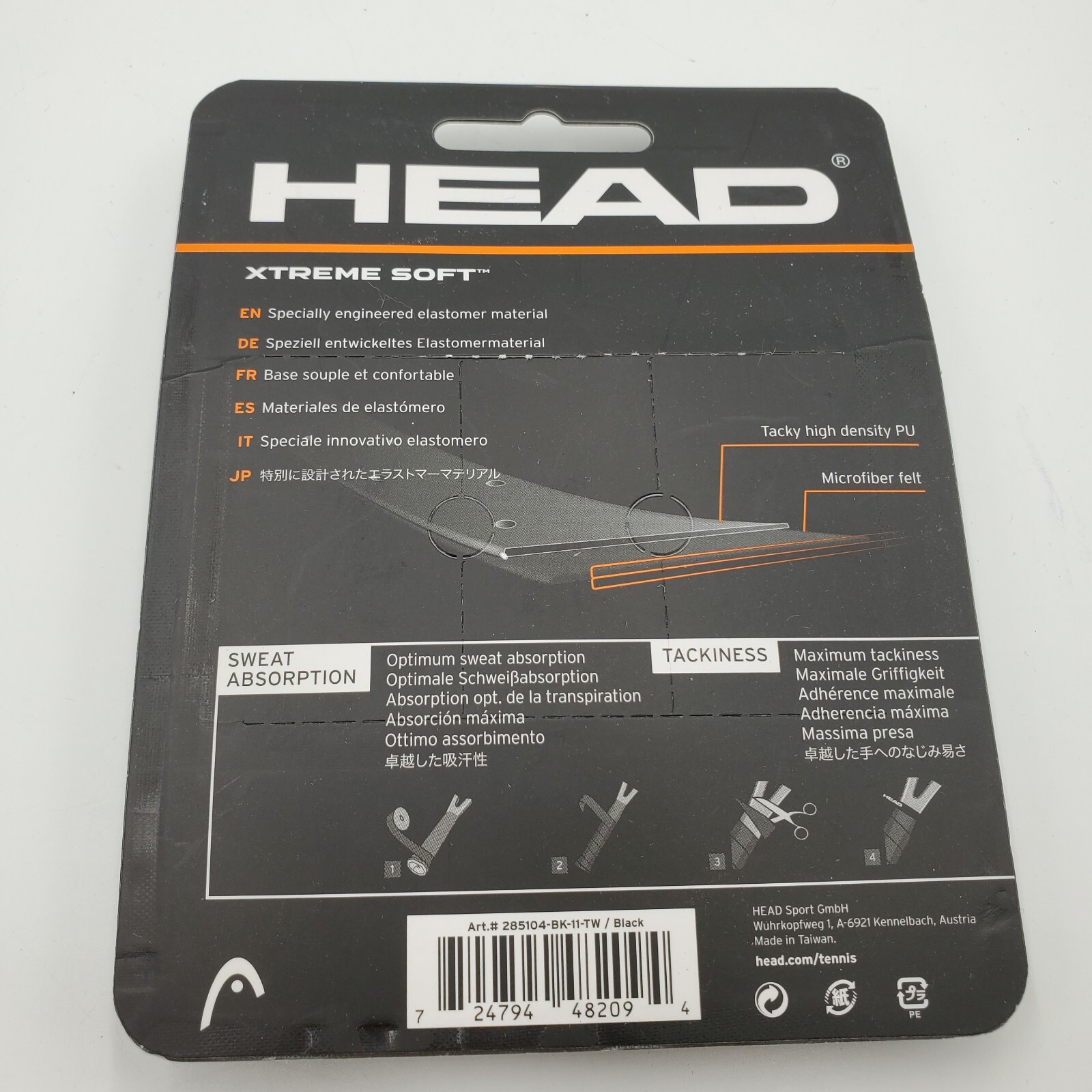 Head Xtreme Soft Racquet Overgrip Tennis Racket Grip Tape 3 Pack ~ NEW