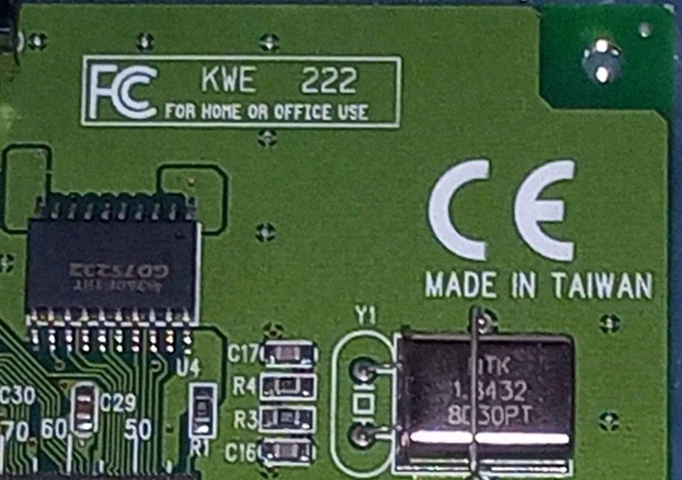 3 Koutech KWE 222 I/OFlex PCI Dual Serial Port Network Card Card Preowned - Image 3 of 4