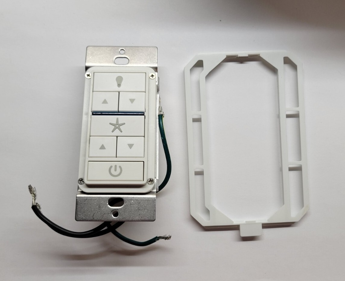 Casablanca 99195 Wall Mount 4 Speed Ceiling Fan and Light White Open