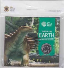 Royal Mint 2020 Dinosaur Dinosauria Hylaeosaurus 50p Coin Uncirculated Pack