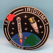 Spacex Patch, IRIDIUM-1 WITH EMPLOYEE Number