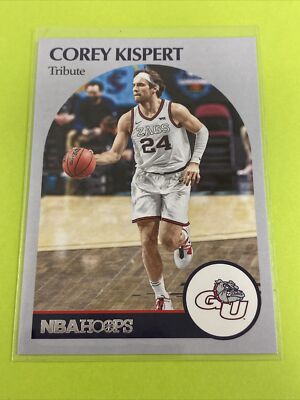   Corey Kispert NBA Hoops Tribute Rookie Card Gonzaga   