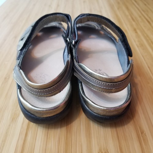 Naot Walking Shoes Women 40 Rongo Mary Jane Slip Ons Bronze Metallic Comfort - Picture 7 of 12