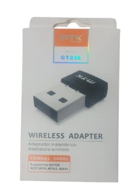 MOVETECK ADATTATORE WIRELESS M.TK GT836, Mini Wireless, Mu-Mimo, USB-adapter, WiFi Dongle