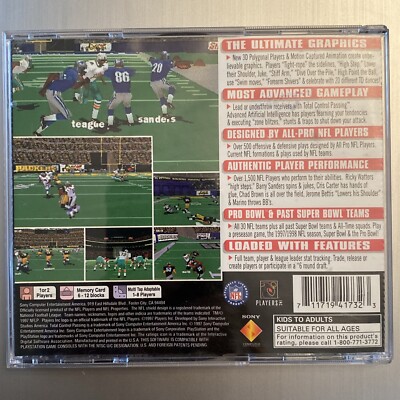 NFL GameDay 98 - Video Game - PS1 PlayStation One Football CIB