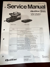 Manual de servicio QUASAR VM-25AC VM25AC VM-25 VM25 DE EE. UU. **ORIGINAL**
