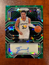 2020-21 Panini Prizm TRE JONES Rookie 8/16 Auto Green Ice Penmanship SSP BULLS