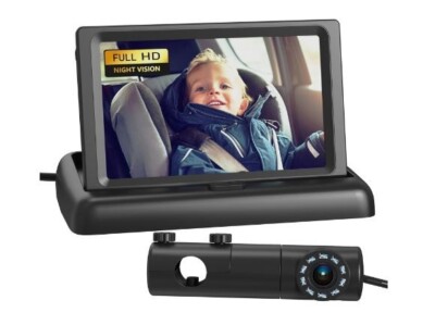 Grownsy HD Display 4.4-Inch Baby Car Monitor