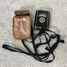 Vintage GE General Electric Mascot Exposure Meter PR-30 w/ Leather Case  Strap