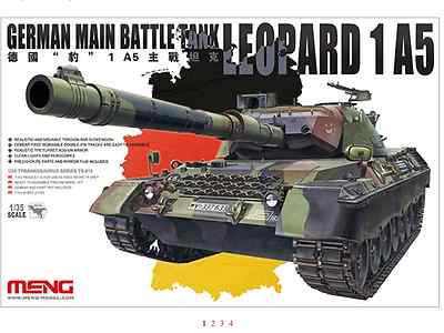 MENG 1/35 SCALE MODERN GERMAN LEOPARD 1 A5 MAIN BATTLE TANK MODEL KIT TS 015 NIB