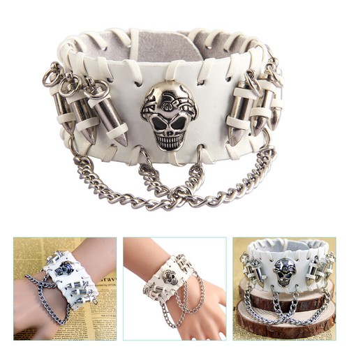 Goth Accessories for Men Skull Bracelet Long Lasting Cool Man eBay