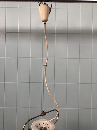 lampadario A Sospensione Anni 60 Vetro Pulegoso In Stile Afra Tobia Scarpa - Foto 4 di 10