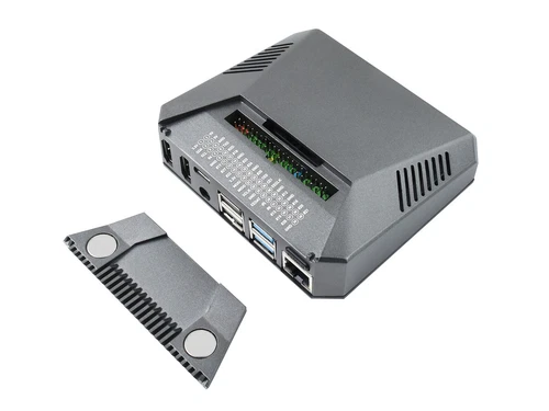 Waveshare Argon One Aluminum Case for Raspberry Pi 4 Power Button Cooling Fan