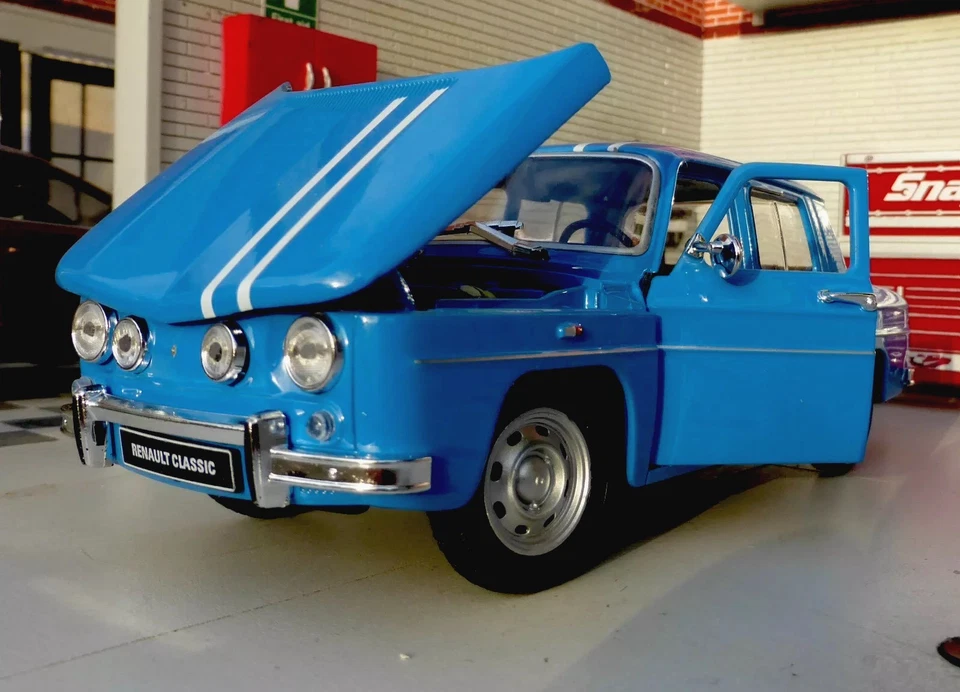 Renault R8 Gordini Blue 1964 Welly G LGB 1:24 Detailed Scale Model Car 24015B - Image 4 of 4