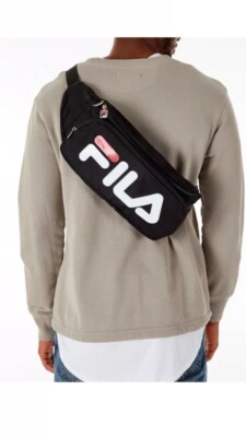 Fila Men Fila Belt Bag White Fila Fanny Pack Black - Main Image