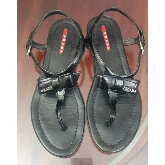 Prada hotsell strap sandals