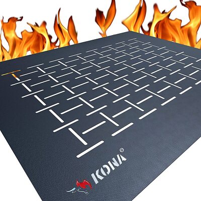 Kona Nonstick Grill Mat with Holes - Heavy Duty 600° BBQ Grill Mats (Set of 2)