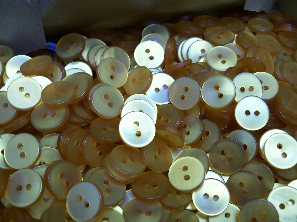 15MM BUTTON Lot Vegas Gold Yellow Glowing Burnt Orange 7500+ buttons - Image 3 of 4