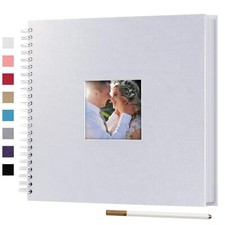 12 x 12 Inch Large DIY Scrapbook Photo Album with Cover Photo 80 Pages Hardco...