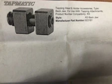 Tapmatic 603161 Back Jaws for Tapmatic R-3..2 sets