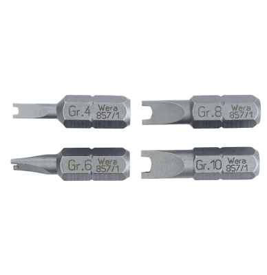Wera 857/1 Z Spanner Bits Größe 10 – 10 Mm, Länge 6, 10 Stück Für Spanner-Schrauben
