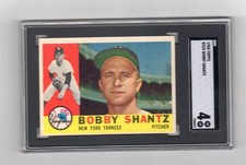 1960 Topps #315: Bobby Shantz - New York Yankees  Graded VG/EX by SGC