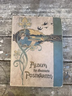 Tolles Antikes Postkartenalbum ca.240 Ansichtskarten um 1900 50Jhr. Thüringen