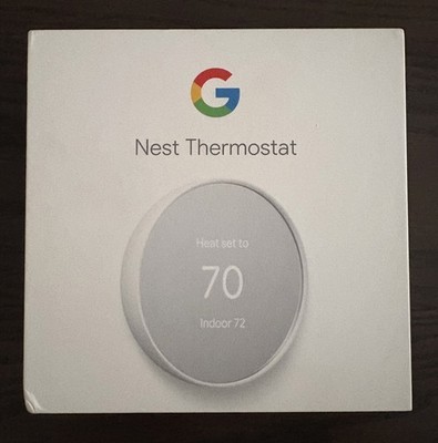 Google Nest Smart Thermostat, Snow - GA01334-US