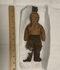 Handmade Deerskin Indian Doll Handpainted Details YELLOWSTONE Old 