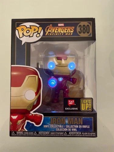 Iron Man Funko Pop 380 Avengers Infinity War Walgreens Lights Up Exclusive NEW