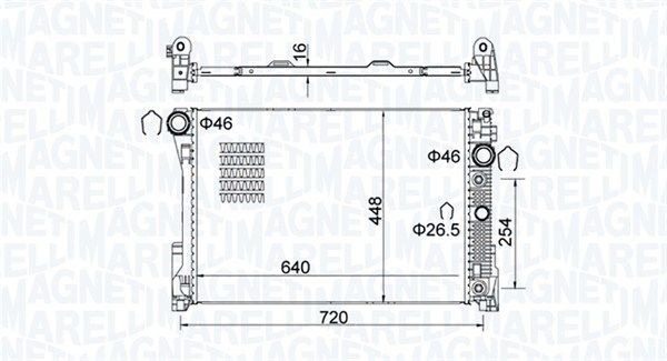 Magneti Marelli KüHler, MotorküHlung 350213163300 FüR MERCEDES-BENZ-image