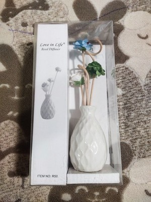 Ceramic Vase Reed Diffuser Home Fragrance Decorative Aroma Scented Decor Gift