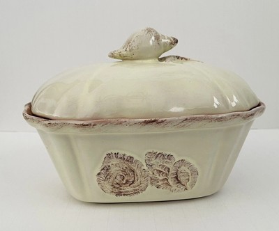8.5  Vintage Rommel Nueva For Saparna Hand Painted Ceramic Bowl Dish & Lid