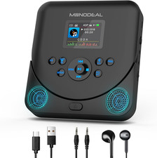 CD Player Portable, Bluetooth CD Player with Speakers and FM Transmitter,Support