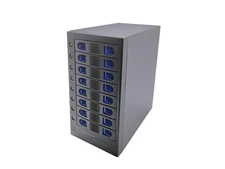 SYBA SY-ENC50125 Black Hard Drive Enclosure USB 3.2 (10Gbps) Type-C 8 Bay 2.5