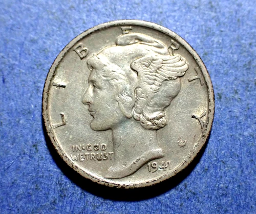 1941-S Mercury Dime  XF/AU