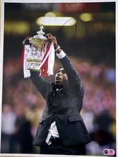Sol Campbell signed 16x12 Arsenal large photo A COA RACC Trusted Seller ACGCert