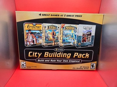City Building Pack PC Gaming Big Box Zeus, Poseidon,Emperor, Caesar III  Classic