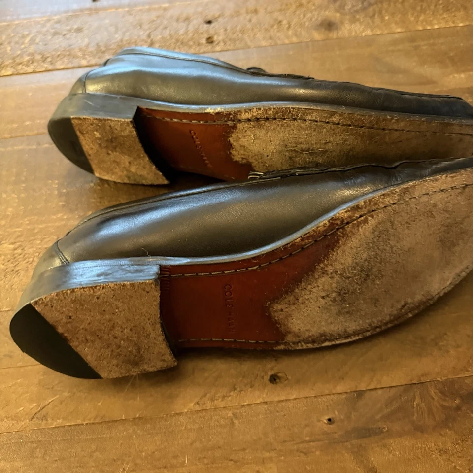 Cole Haan Black Leatger silver bit loafer 12M - Image 4 of 4
