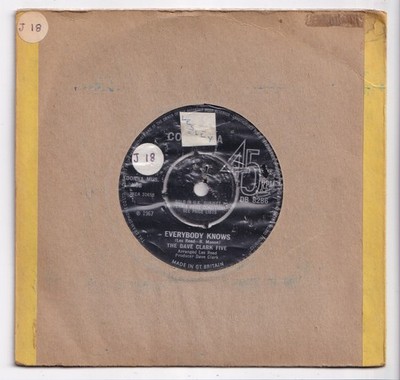 (AN633) The Dave Clark Five, Everybody Knows - 1967 - 7 inch vinyl