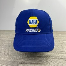 Vintage Y2K NAPA Racing Hat Cap Strap Back Adjustable Blue Chase Elliot 9 Adult