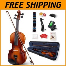 Children's Violin Starter Kit, Half Size Acoustic Fiddle
