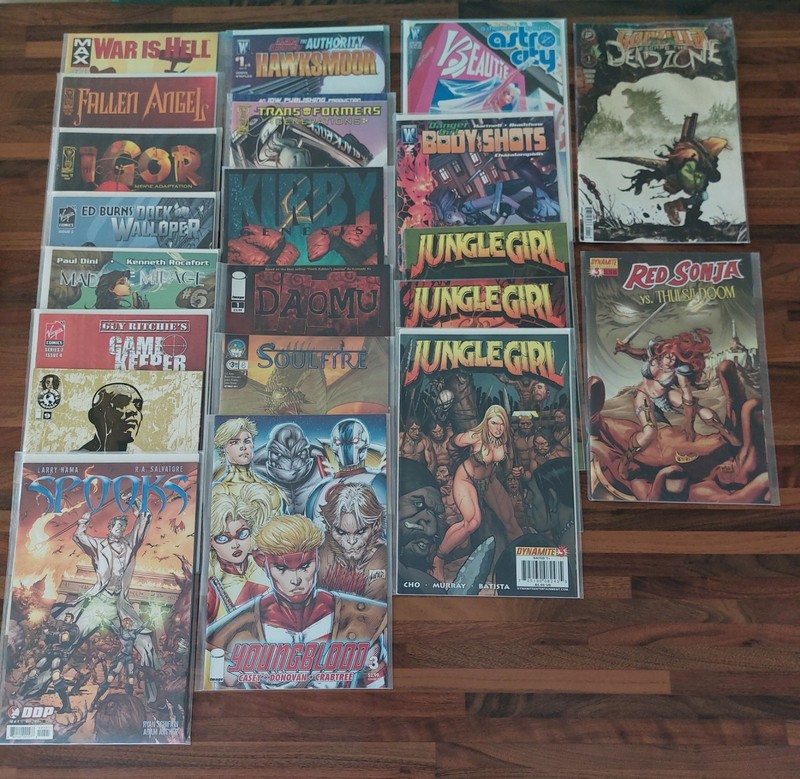 Indie Comic Book Bundle Wildstorm, Image, Godzilla Red Sonja, Danger Girl & More