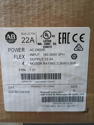 #ad Allen Bradley NEW 22A B012N104 PowerFlex Free Priority Shipping $329.99