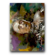C-3Po #13 Art Card Limited 41/50 Edward Vela Signed (Movies Star Wars)