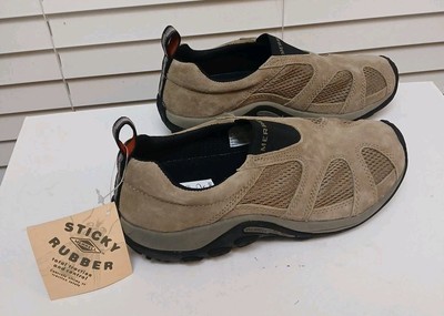 NEW Merrell Womens USA Size 8.5 Jungle Moc Ventilator Tan Slip On Comfort Shoes